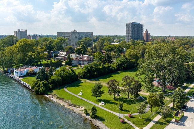 The Joesph Berry Subdivision provides easy access to the the iconic Detroit River.