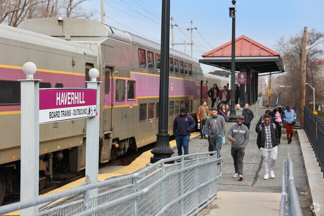 Near the Haverhill station, the commuter rail offers residents of Ward Hill a 70-minute train ride to downtown Boston.