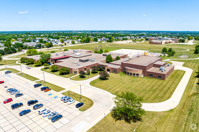 Horizon Elementary School is surrounded by greenspace in Southwest Johnston.