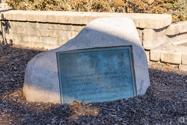 The Tornado Memorial to those who lost their lives on April 21, 1967 in Oak Lawn.