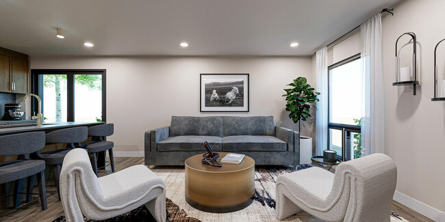 Views at the Peak Living Room