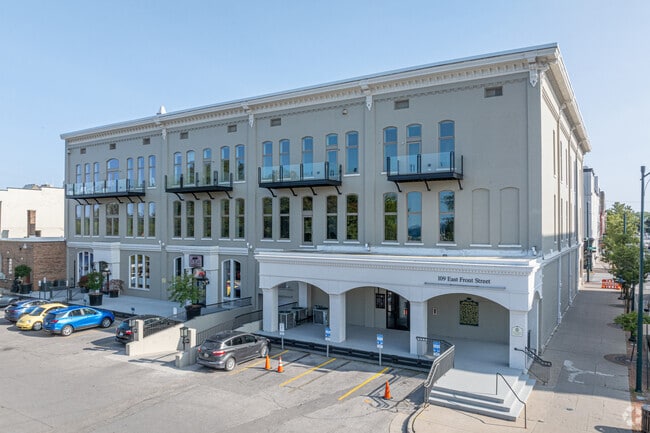 Large condo buildings can be found throughout Downtown Traverse City.