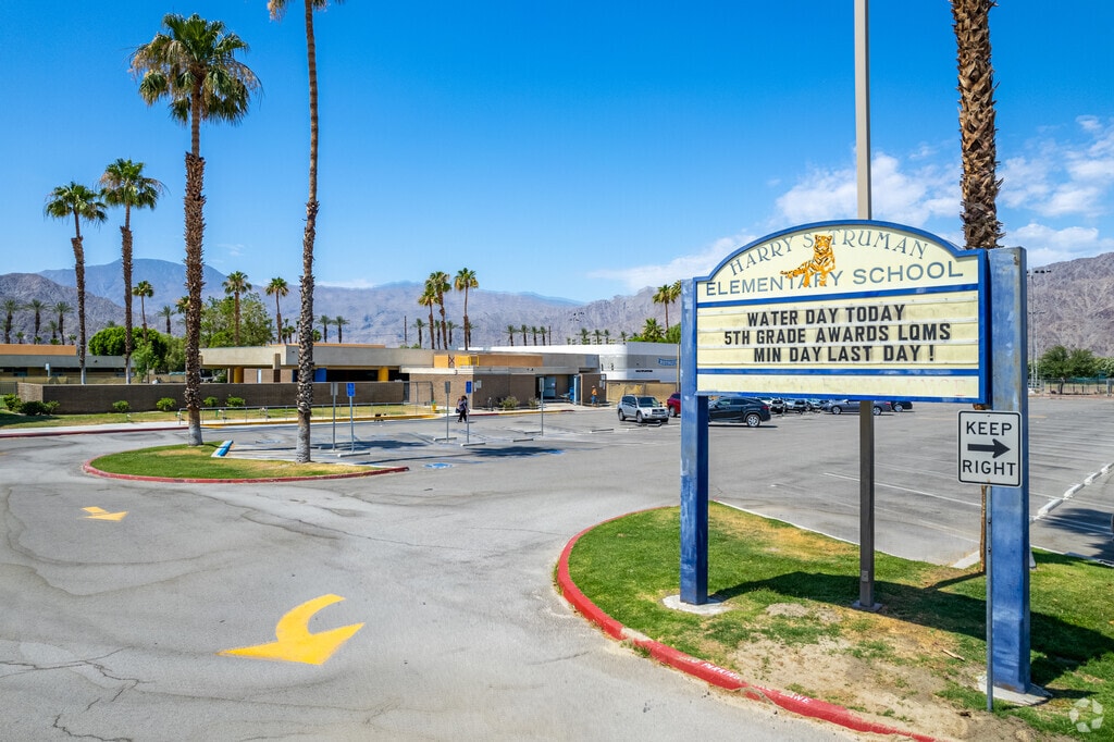 Harry Truman Elementary School in La Quinta is a good school to attend.
