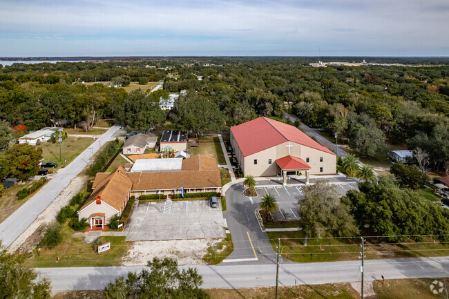 A beautiful aerial view of the campus of Astatula Christian School in Lake County.