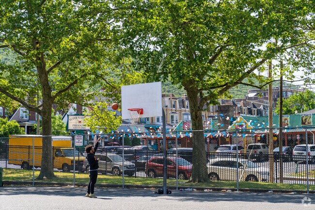 Basketball courts at 11th and Pike Park draw Northeast Reading residents looking for a game.