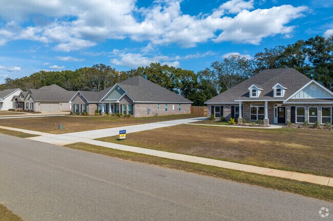 A beautiful row of homes that displays popular home styles of the Union Church neighborhood.