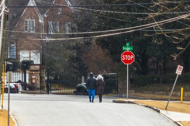 The community vibe in Ashford Park is strengthened by its walkable layout.