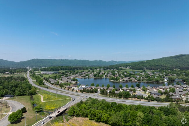 Natural beauty surrounds the Hampton Cove neighborhood in northern Alabama.