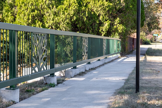 Paved sidewalks run throughout Village.