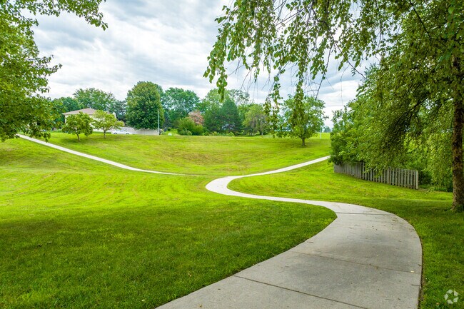 The trails of Harvey Oaks Park are tucked between homes and offer a tranquil stroll.