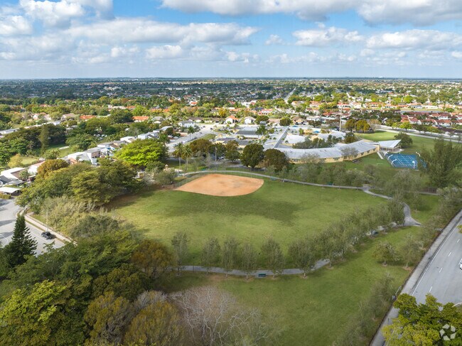 International Gardens Park hosts the local International Garden baseball league.