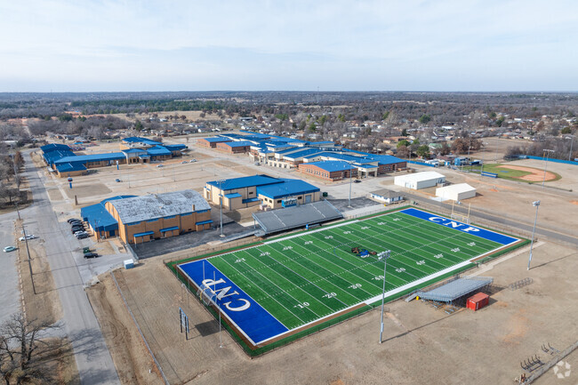 Choctaw Middle School offers sports for the students to learn team building skills.