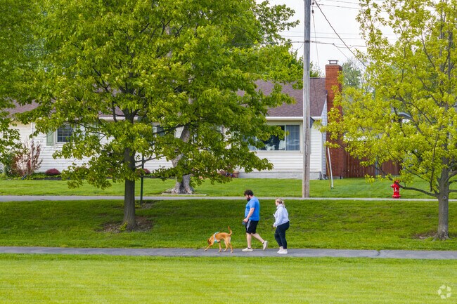 Jacot Park has plenty of green space and walking paths, for those with two or four feet.
