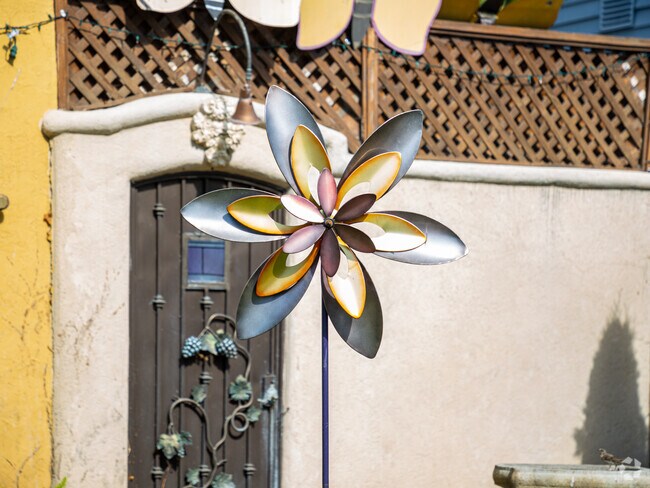 People adorn their yards with charms like this in Buena Vista.