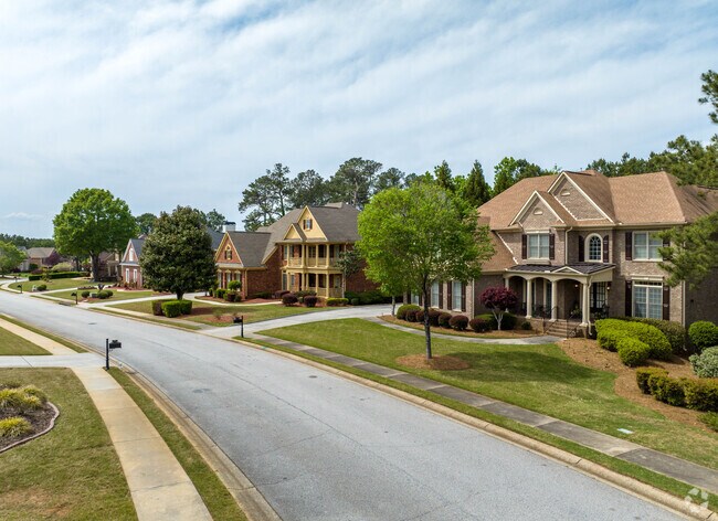 Tyrone has a selection of large, new traditional homes in subdivisions.