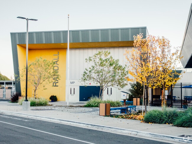 A unique building at Robert Randall Elementary School in Milpitas, California.