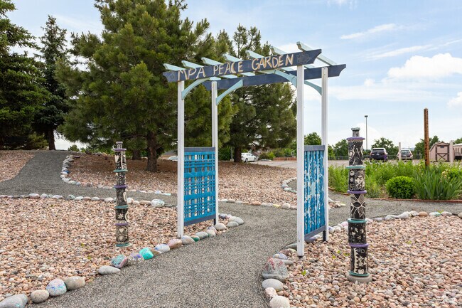 Montessori Peaks Academy offers its students a peace garden.