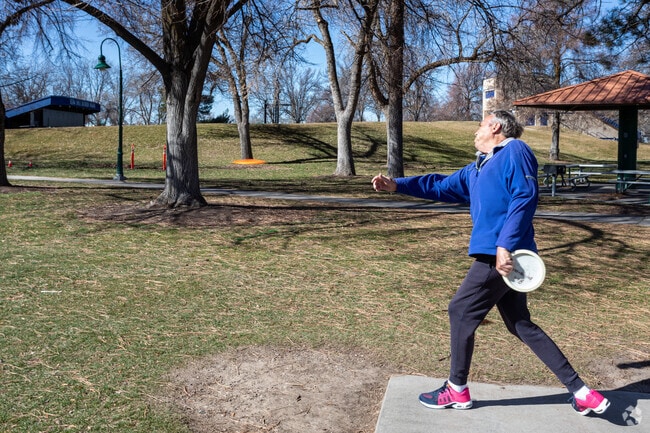 Enjoy a game of frisbee golf in the SCERA neighborhood.