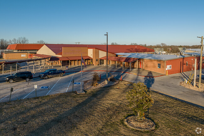 Pea Ridge Intermediate School has 345 students in third and fourth grade.