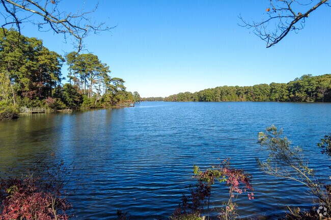 Enjoy lake views while at the Norfolk Botanical Garden near Norview Heights.