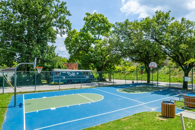 Swedesburg Park in Bridgeport includes a basketball court.