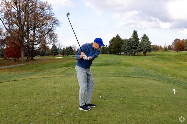 Practice your swing on the back nine at Woodland Country Club in Carmel.