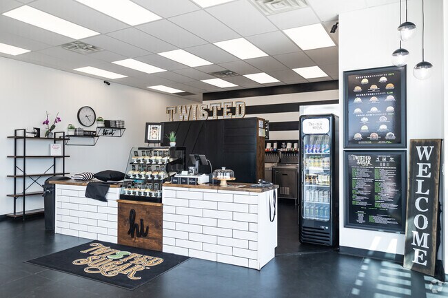 Twisted Sugar in Uintah offers custom sodas and cookies in a charming atmosphere.