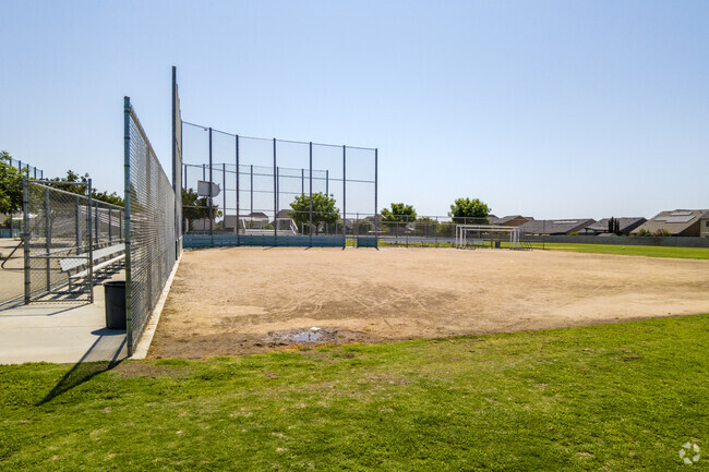 There is a baseball field at Oraze Elementary School in Fresno.