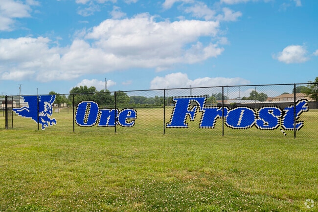 Frost Middle School in Fairfax sports their team spirit.