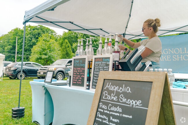 Magnolia Bake Shoppe at  South Hadley Farmers' Market has sweet treats and fun drinks.