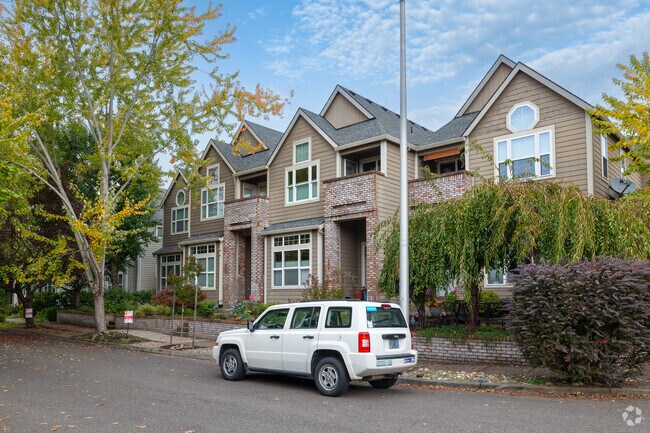 Modern townhomes comprise a large portion of the homes in Bridgeton.