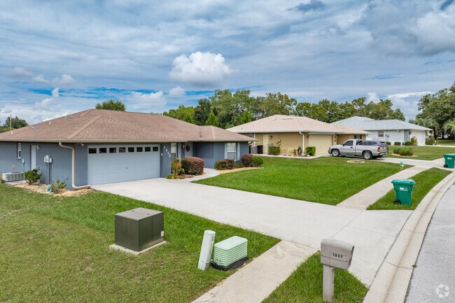 A row of lovely ranch homes in Lecanto.