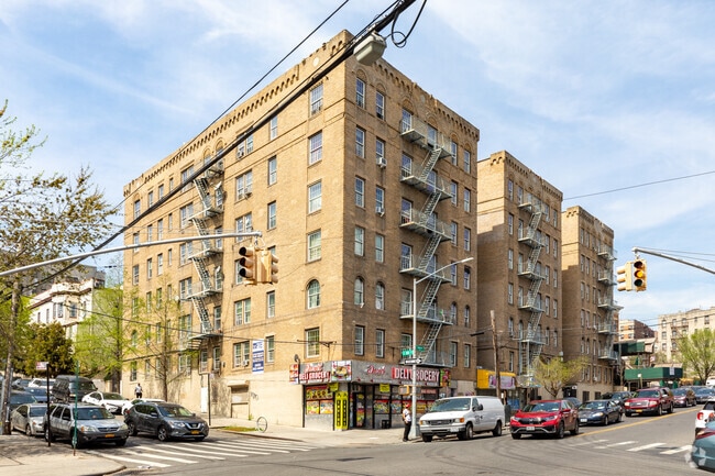 These apartments are located above Daniel's Deli Grocery in Fordham Heights.