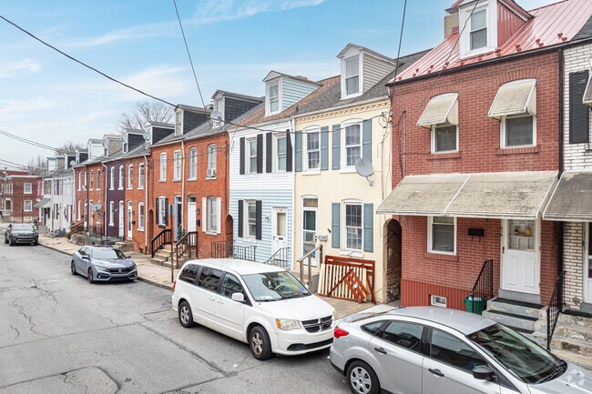The West End is notable for its many style of rowhomes such as these three-story houses.