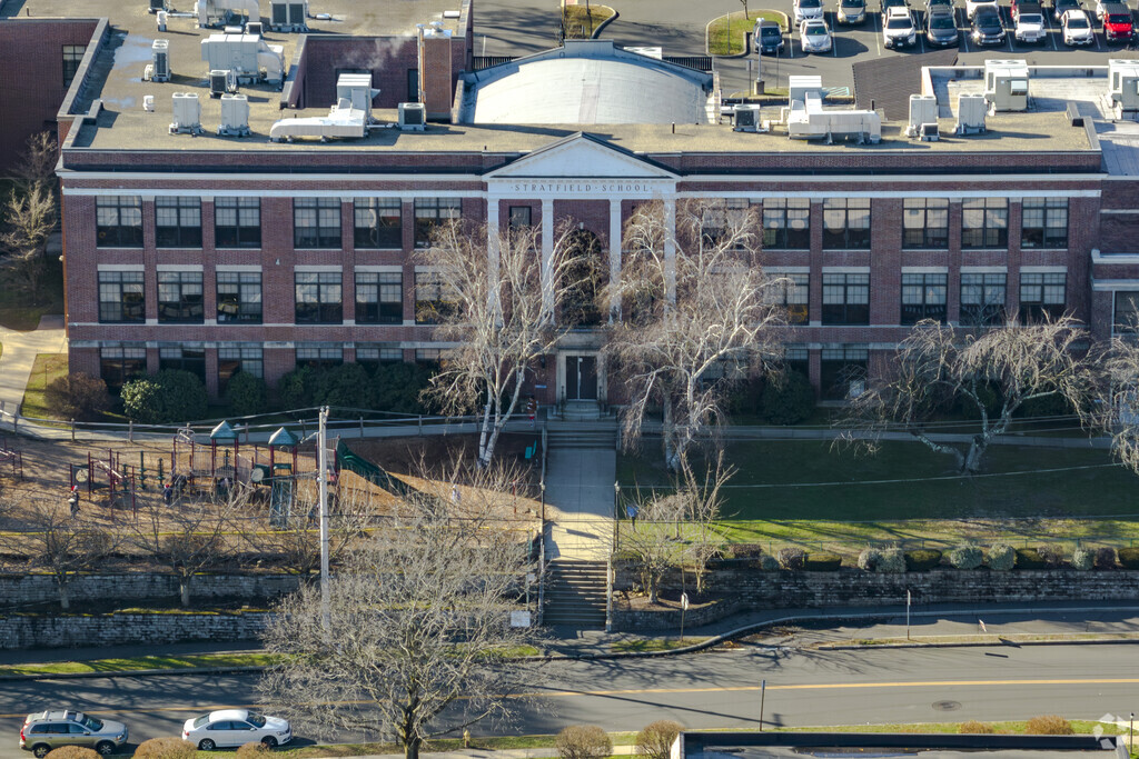 Stratfield Elementary School at 1407 Melville Avenue in Fairfield, CT.