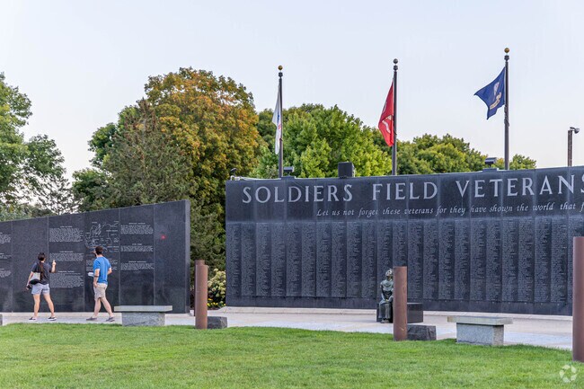 Stop by the Soldiers Field Veteran Memorial in Downtown Rochester.