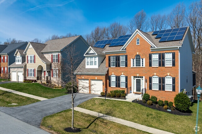 Gorgeous row of newly constructed homes nested on a quiet street in north Clarksburg.