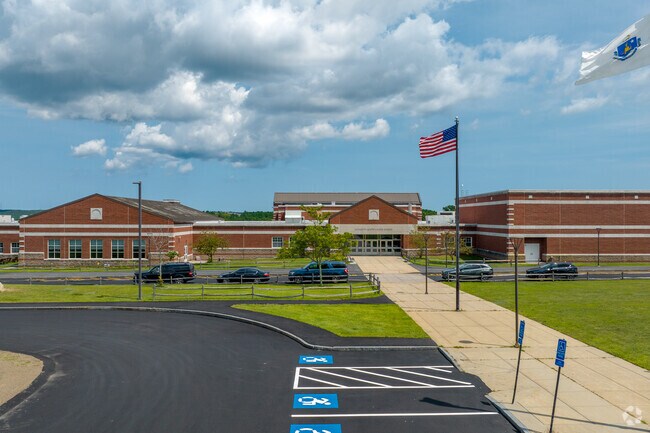 Plymouth South Middle School serves the surrounding communities in the town of Plymouth.