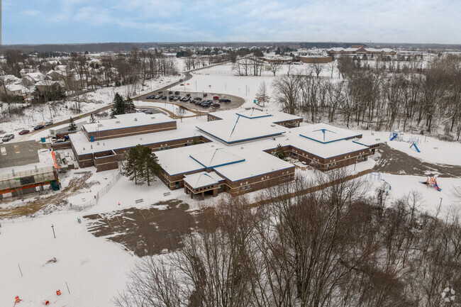The rear of Horizon Elementary School.