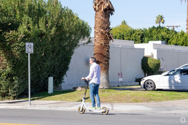 A lot of residents of Warm Sands use an e-scooter or e-bike to get around the area.