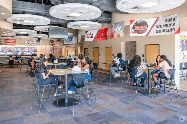 Panther Lanes, in Prairie View, is a popular hangout for young adults with food and bowling.