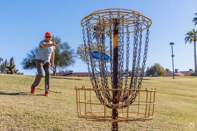 Disc golfers enjoy coming out and playing a round at Emerald Park.