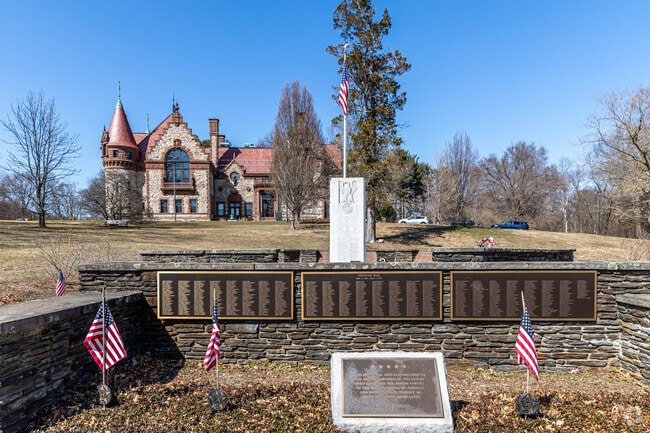 Wellesley offers a lot of history and you can find this Wellesley War Memorial near the Town Hall.