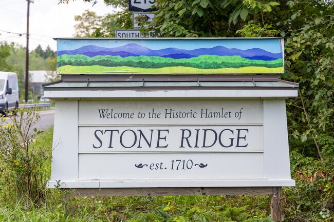 Welcome to Stone Ridge, New York.