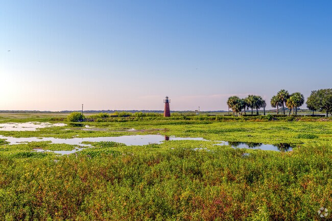 Enjoy scenic views of Lake Toho while residing in Campbell City.