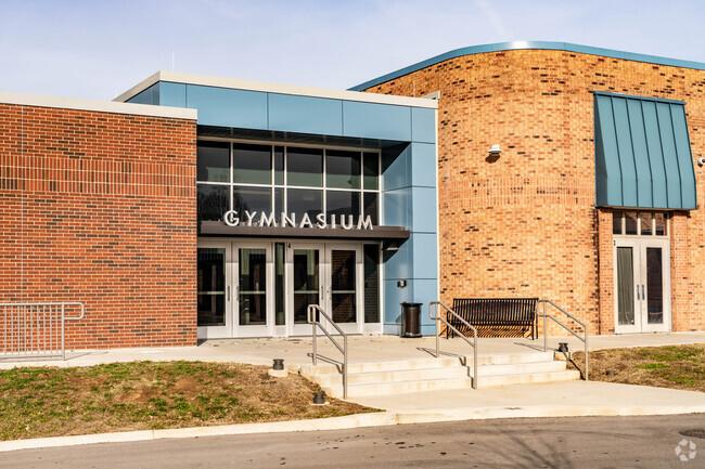 Poplar Grove 5-8 has a separate entrance to the schools gym.