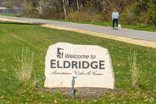 Eldridge has the feeling of small town living with all the amenities of the nearby Quad Cities.