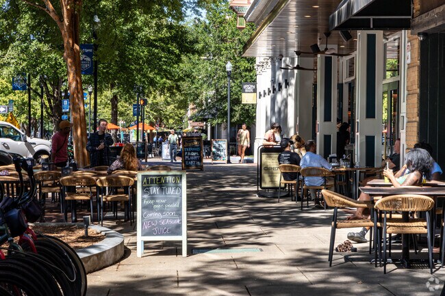 Downtown Columbus has dining, shopping, and night life for Piney Grove residents to enjoy.