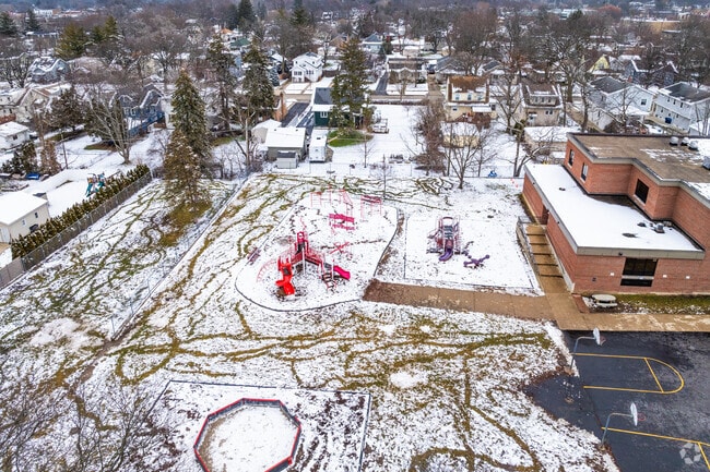 Ardmore Elementary School features a playground for students.