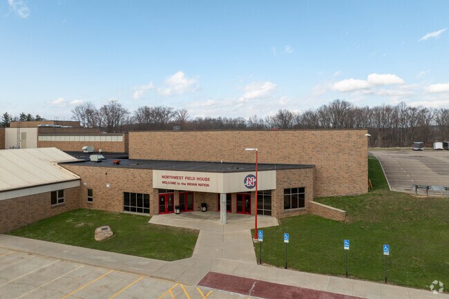 Students participate in sports at the Northwest High School Fieldhouse in Canal Fulton, Ohio.